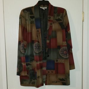 Vintage Timeless Multi-Print Blazer